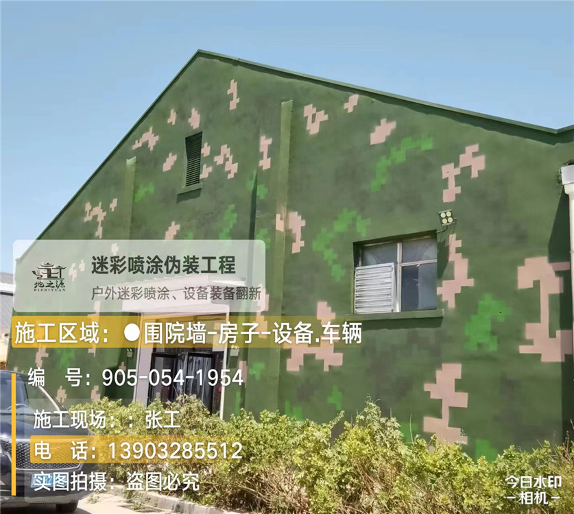 梁平外墙数码迷彩漆施工报价清单（100㎡标准墙面测算）